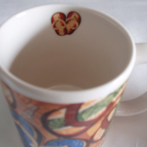 Hawaii Slippers Flop Flops Surf’s Up Surfboard Coffee Mug Set Beach Tea Souvenir - Picture 7 of 14